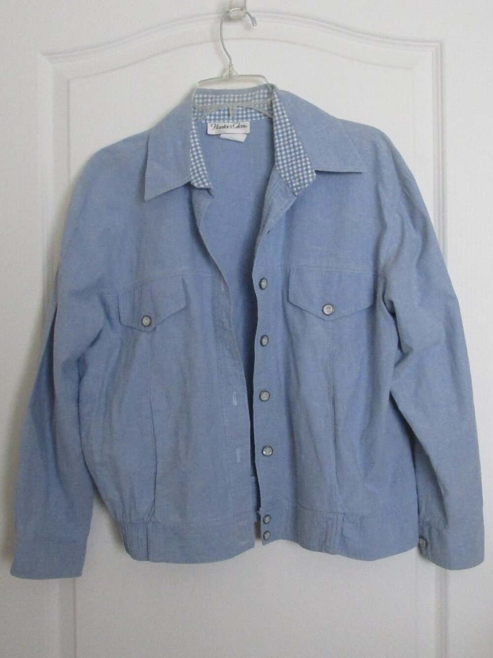 100% cotton chambray jacket